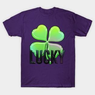 inscription lucky T-Shirt